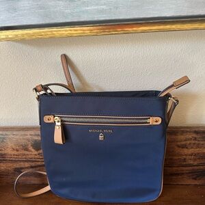 Michael Kors Navy Nylon Crossbody Bag